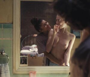 Hot blonde Hunter Schafer shows her tits in Euphoria s01e00 (2020)